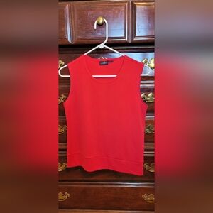 George Size M Red Sleeveless Top